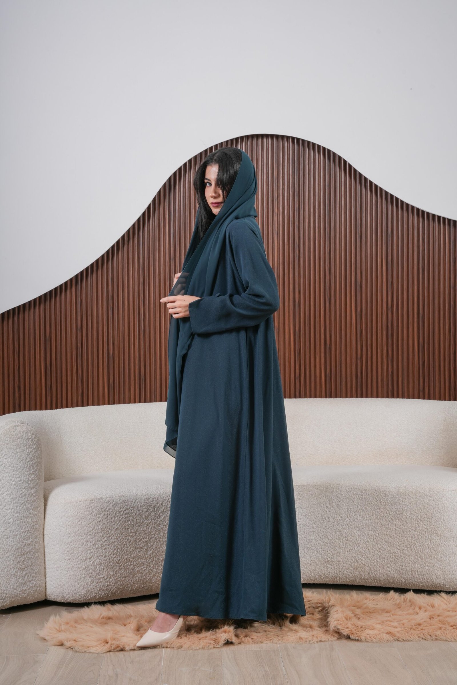 Sapphire Veil Abaya - Image 9