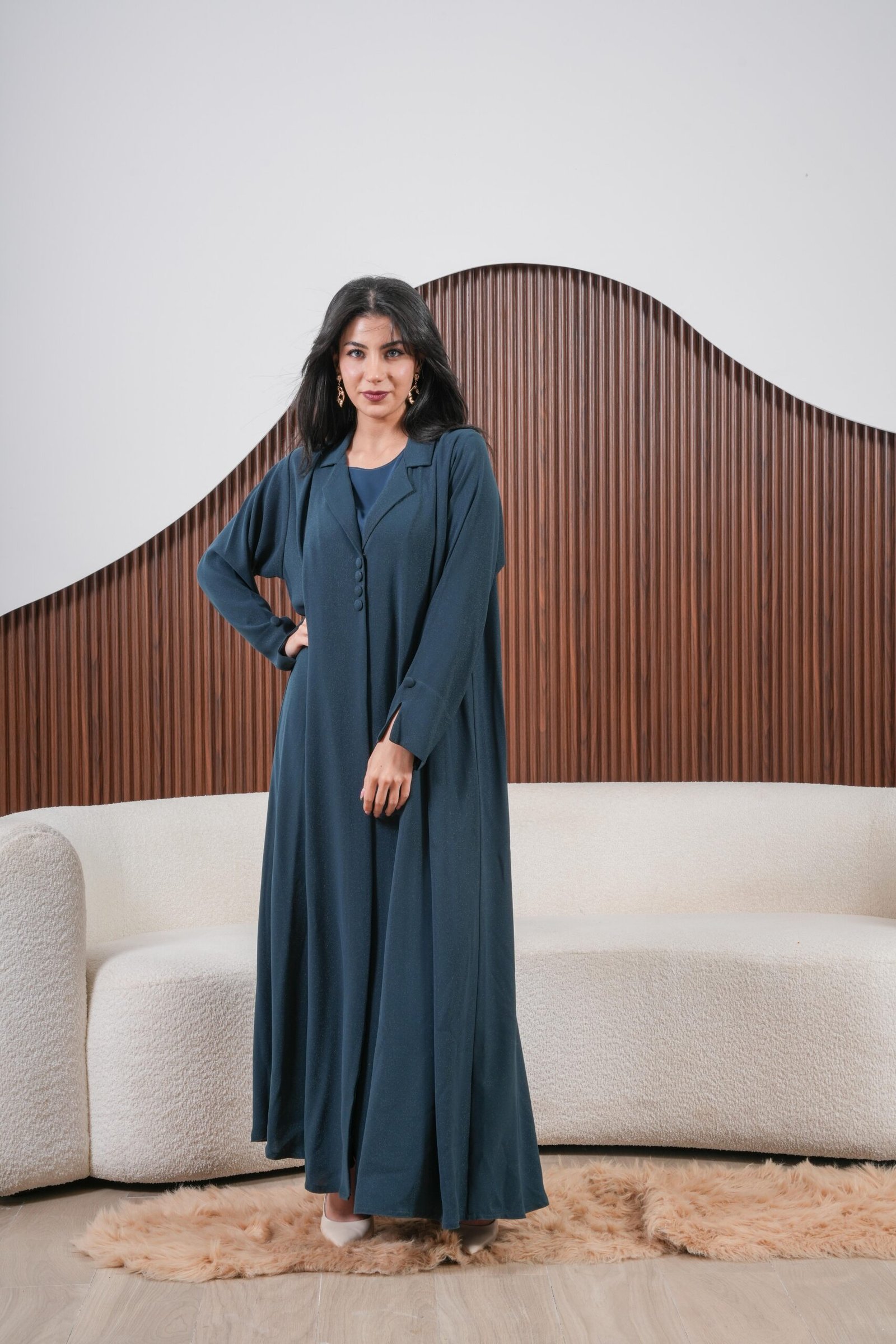 Sapphire Veil Abaya - Image 6