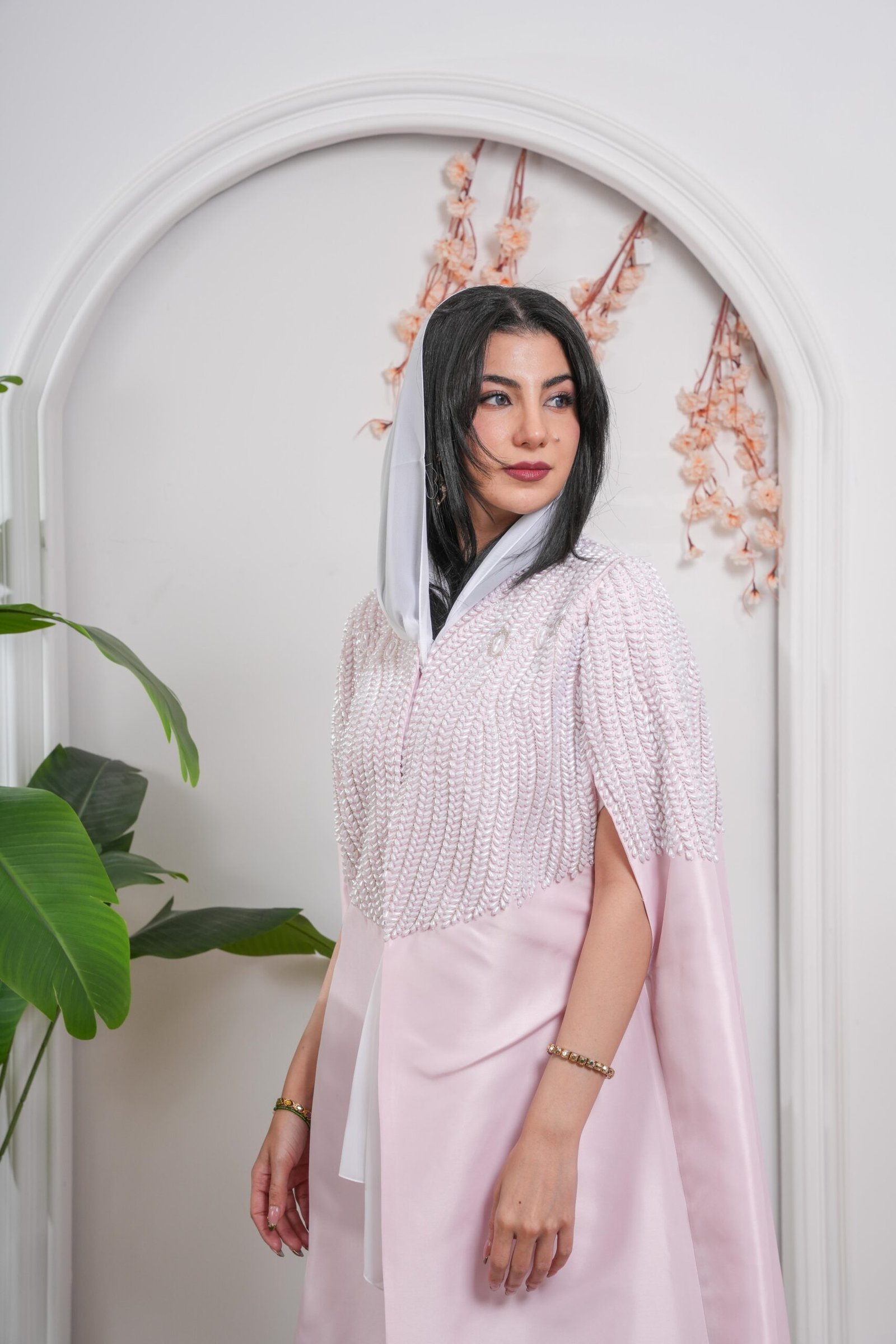 Blush Pearl Abaya - Image 5