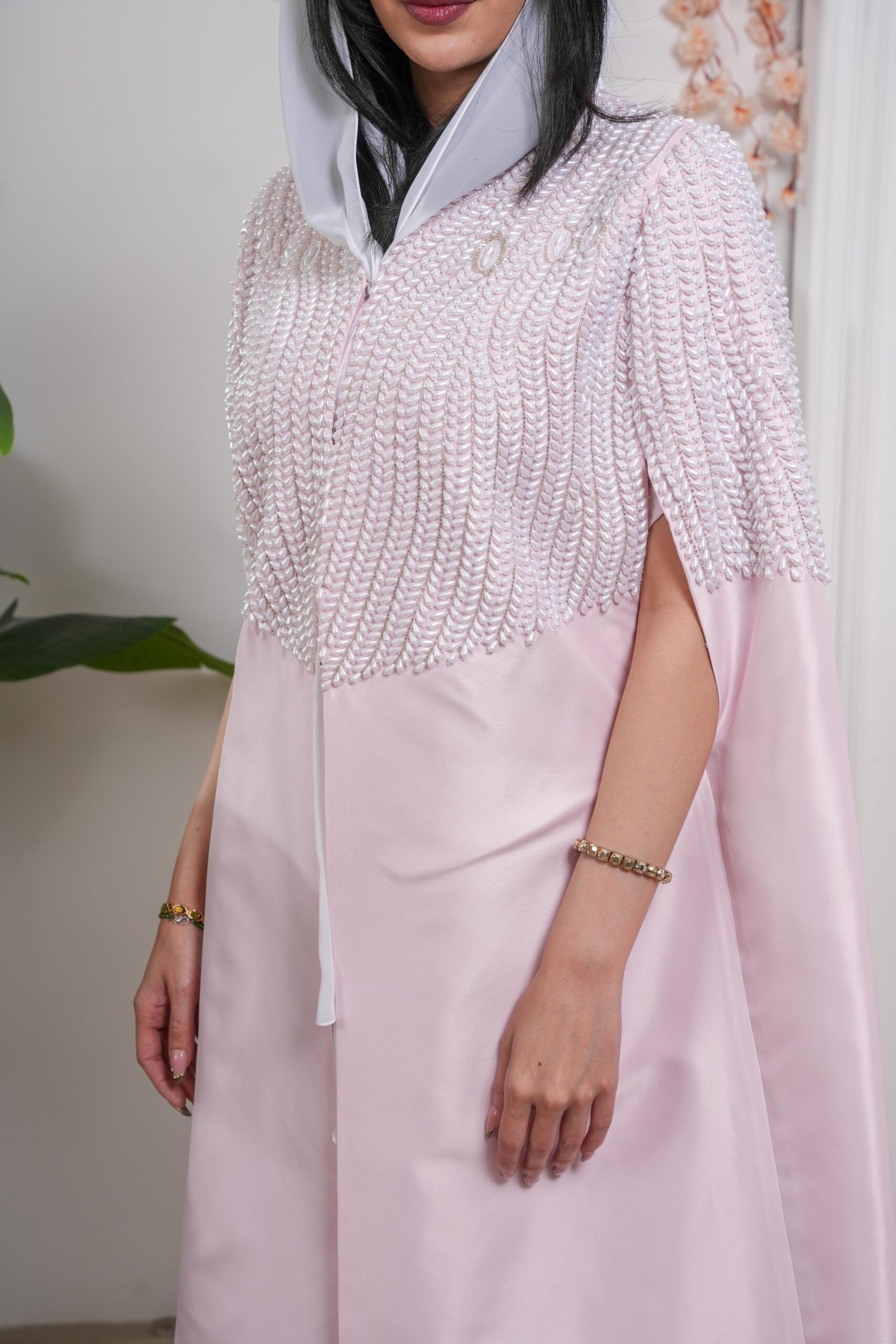 Blush Pearl Abaya - Image 8