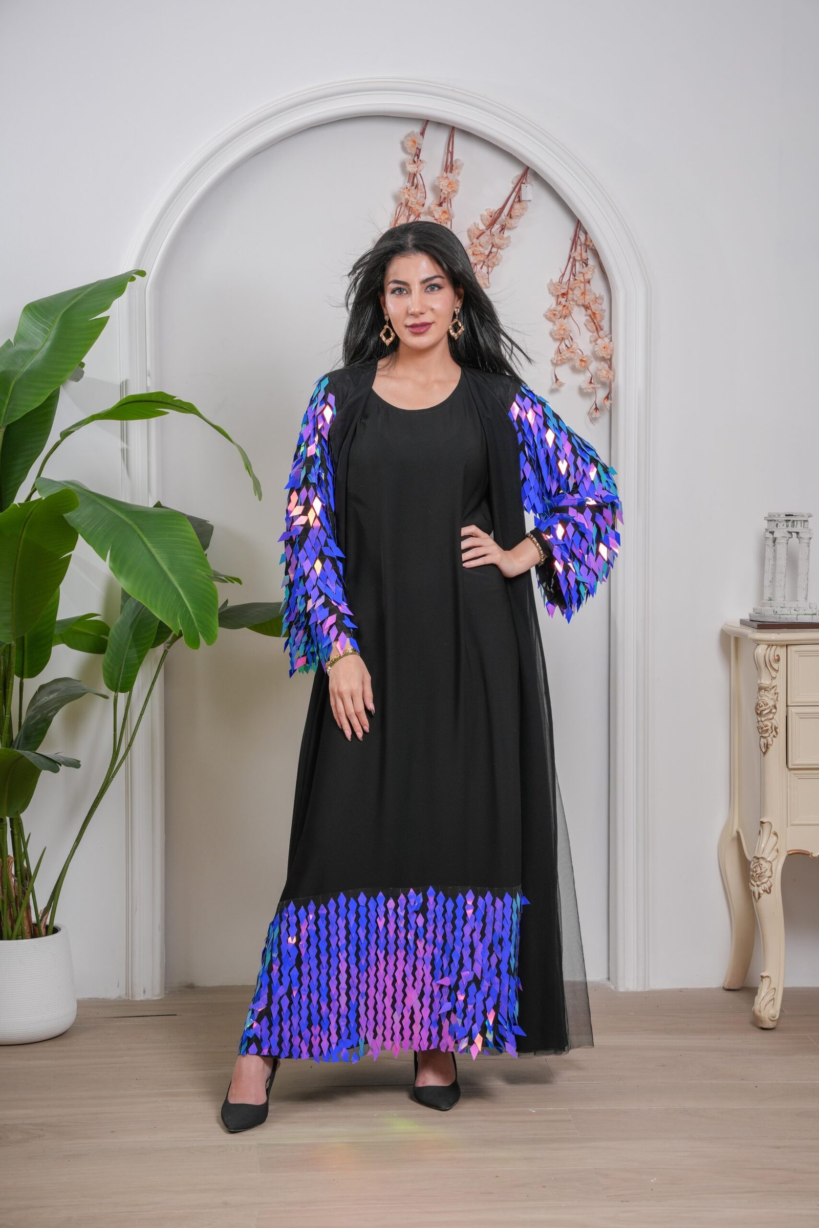 Midnight Prism Abaya