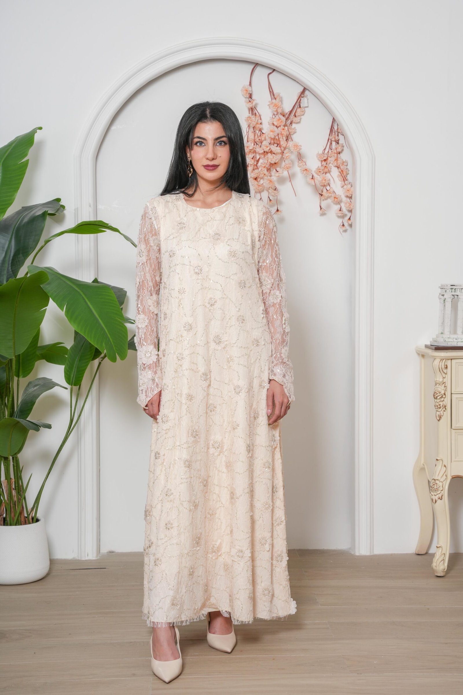 Celeste Ivory Abaya