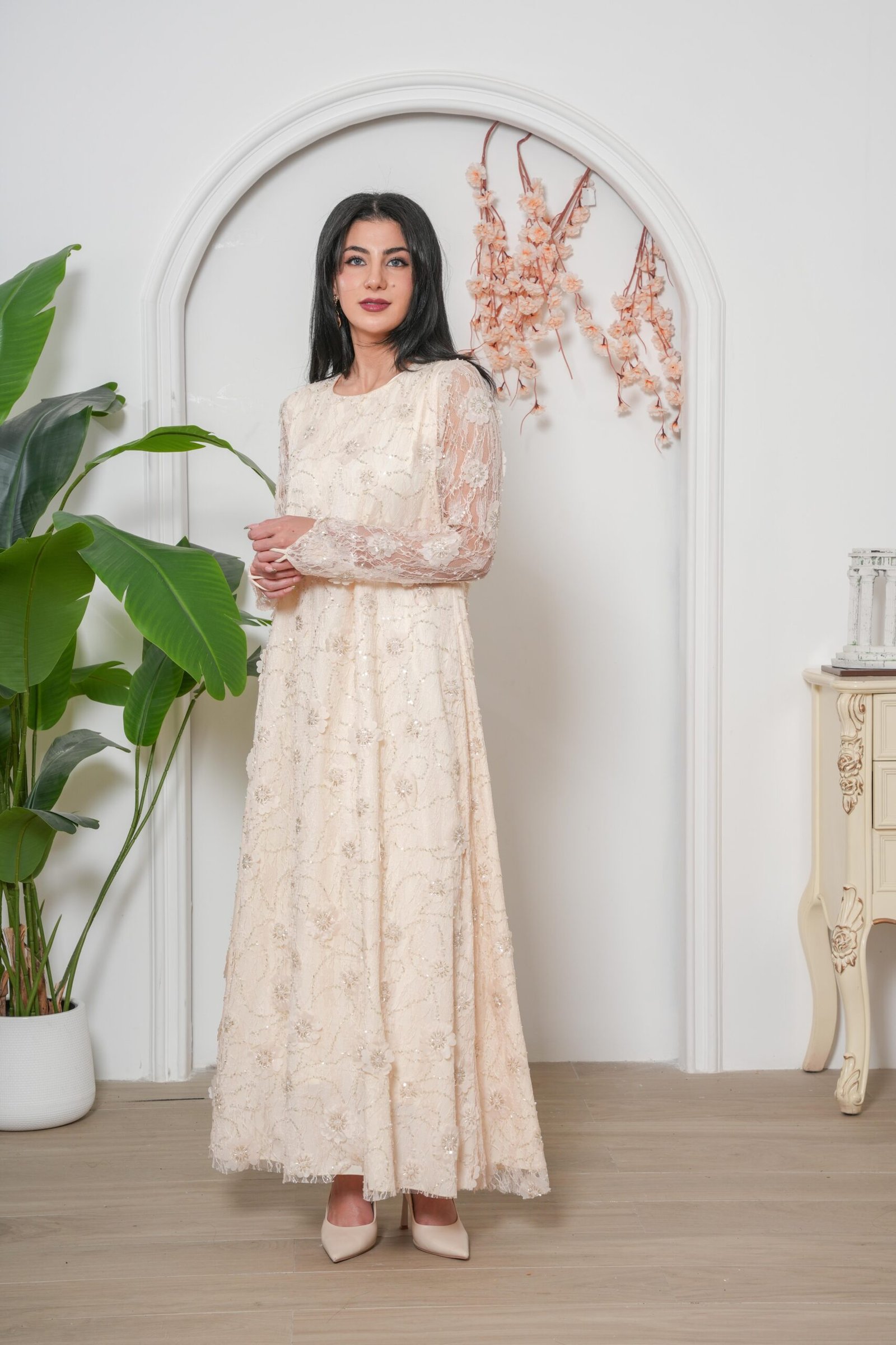 Celeste Ivory Abaya - Image 16