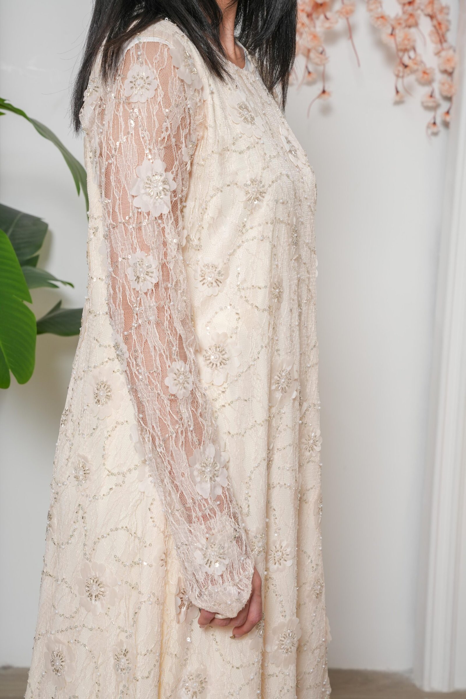 Celeste Ivory Abaya - Image 2