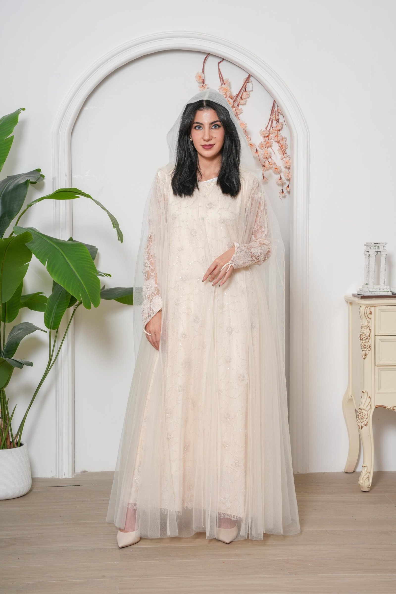 Celeste Ivory Abaya - Image 3