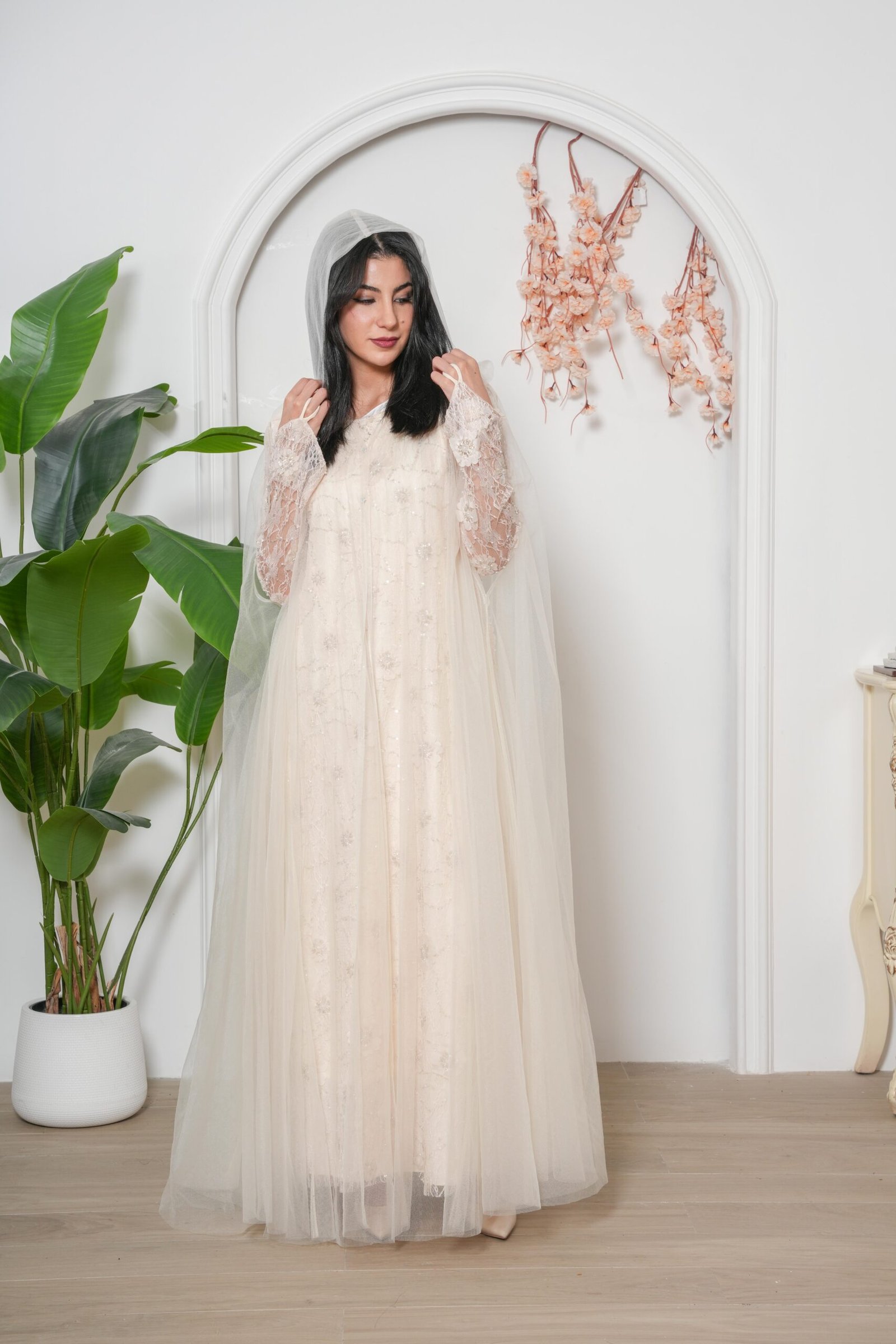 Celeste Ivory Abaya - Image 4