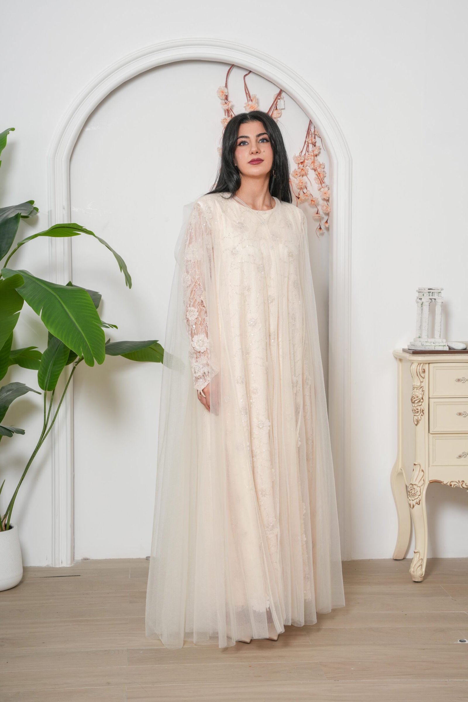 Celeste Ivory Abaya - Image 12